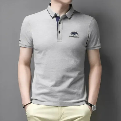 VALORIA | Men’s stylish embroidered polo shirt modern fit