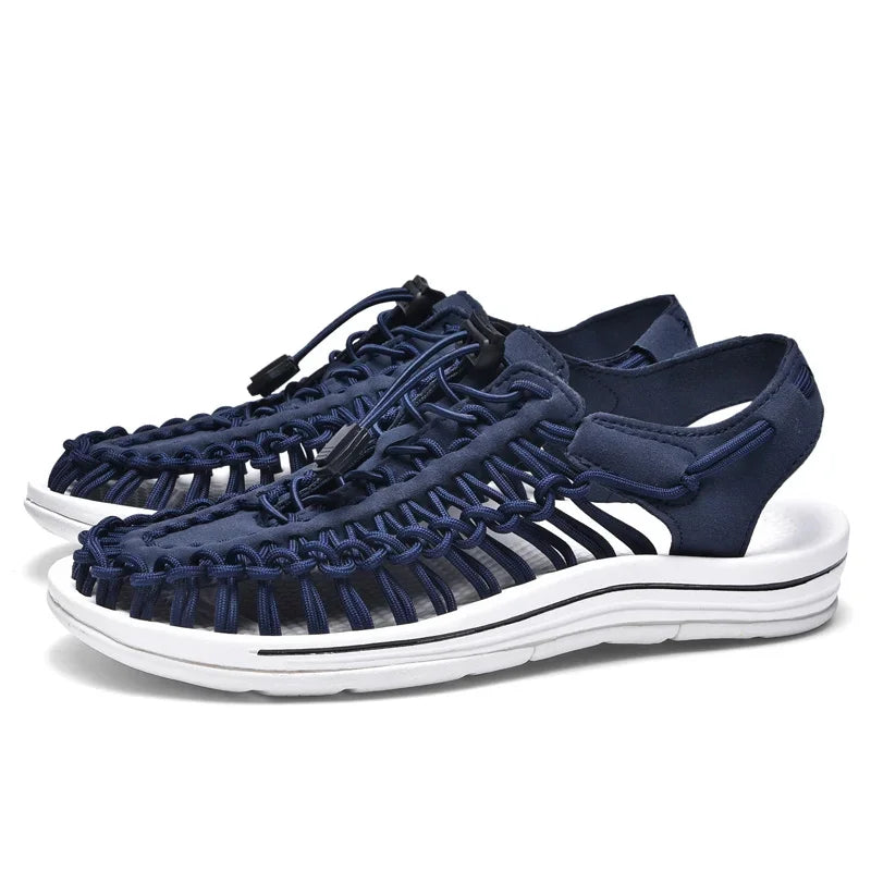 VALORIA | Men’s stylish handmade weave sandals casual summer look