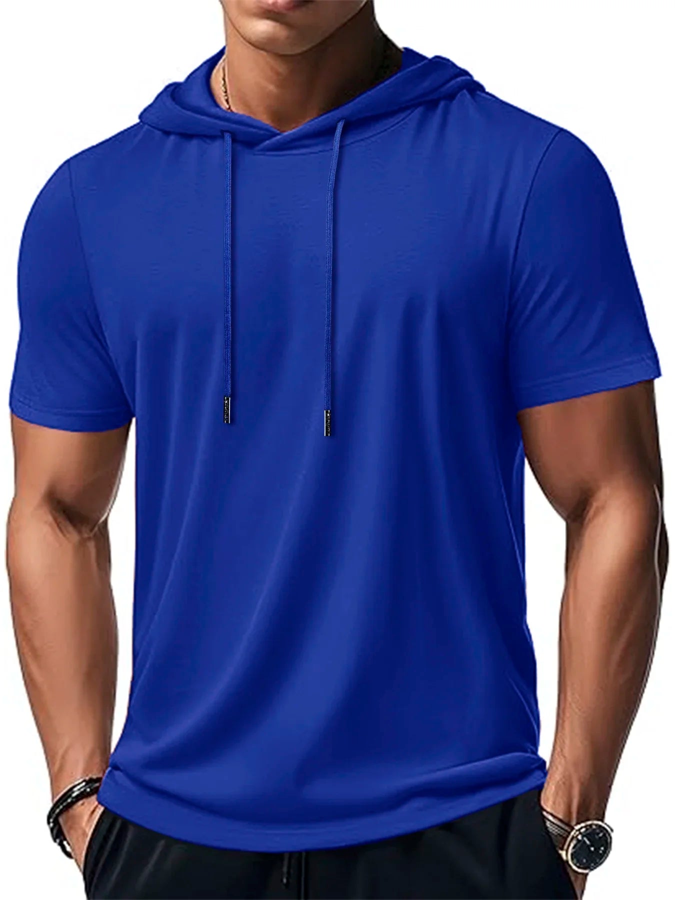 VALORIA | Men’s stylish hooded quick-dry performance T-shirt for running and training