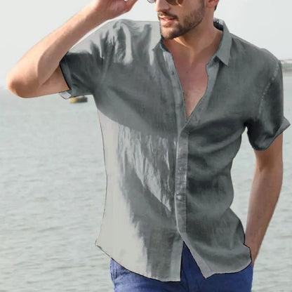 VALORIA | Men’s stylish lapel button shirt modern fit