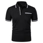 VALORIA | Men’s stylish lapel pocket t-shirt breathable fabric