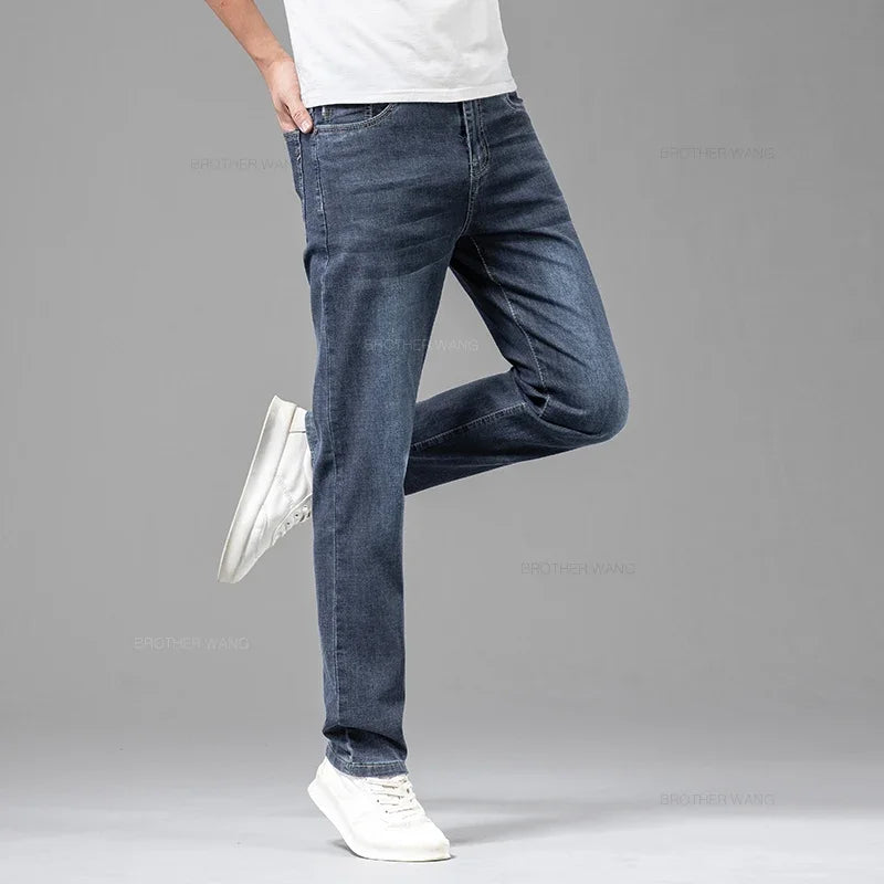 VALORIA | Men’s stylish lightweight stretch cotton jeans for everyday wear