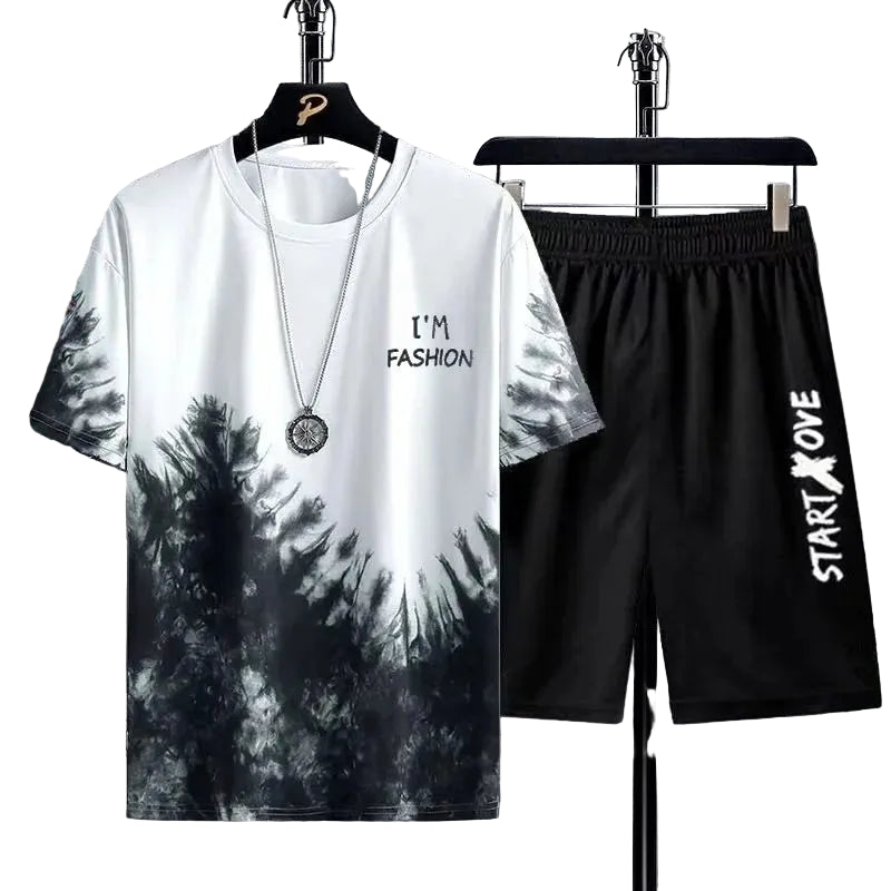 VALORIA | Men’s stylish lightweight two-piece casual set relaxed everyday outfit