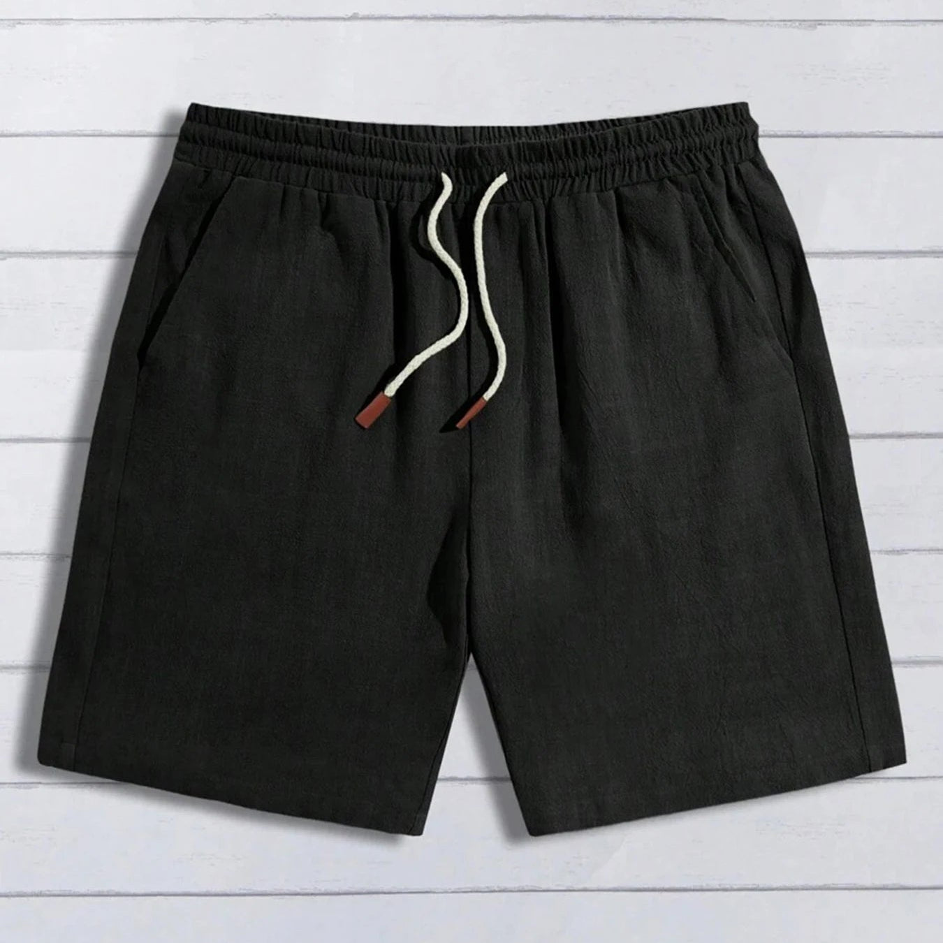 VALORIA | Men’s stylish linen blend casual shorts relaxed fit look