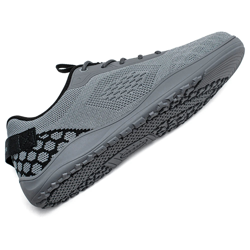 VALORIA | Men’s stylish minimalist knit barefoot sneakers natural movement feel