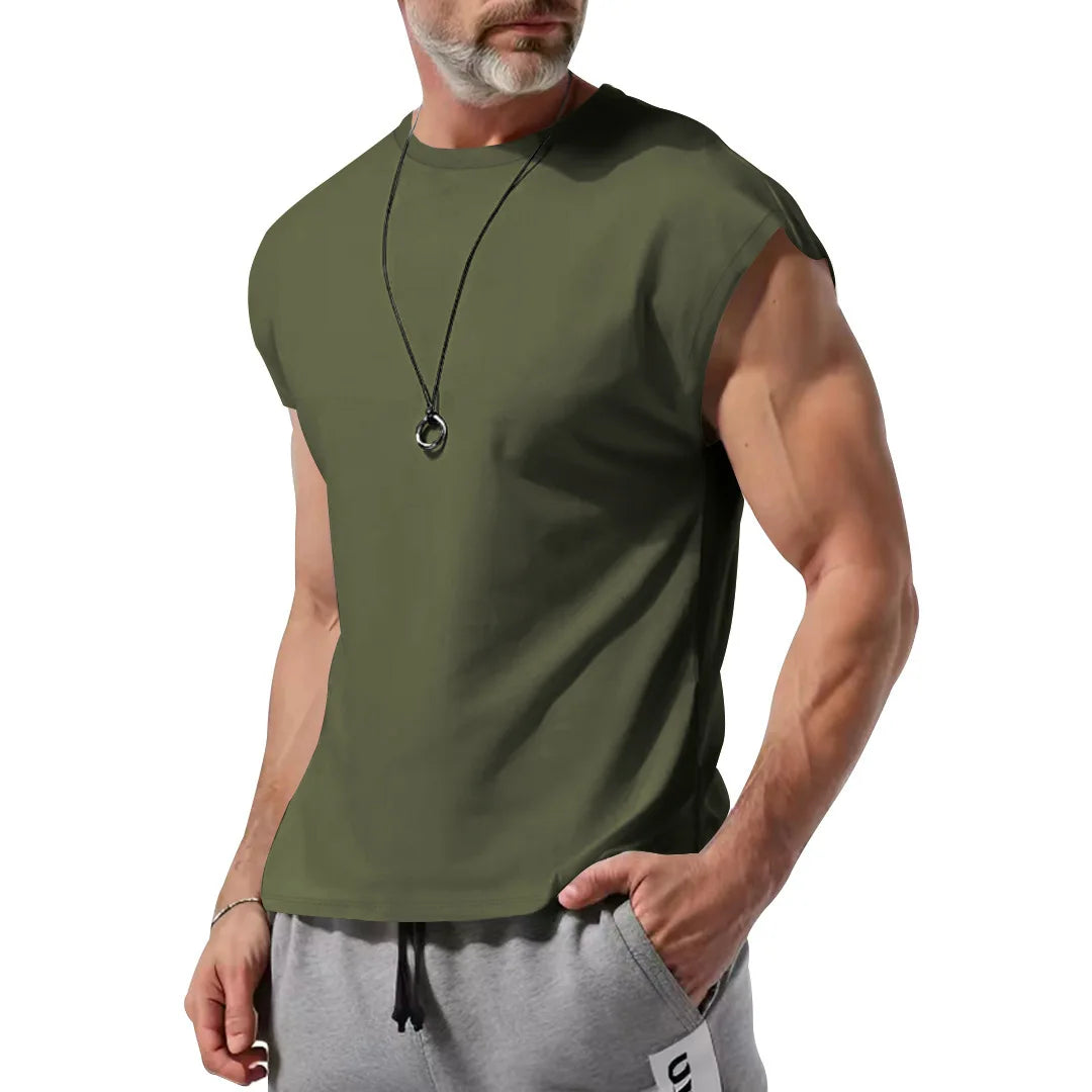 VALORIA | Men’s stylish sleeveless loose fit summer tank top relaxed look