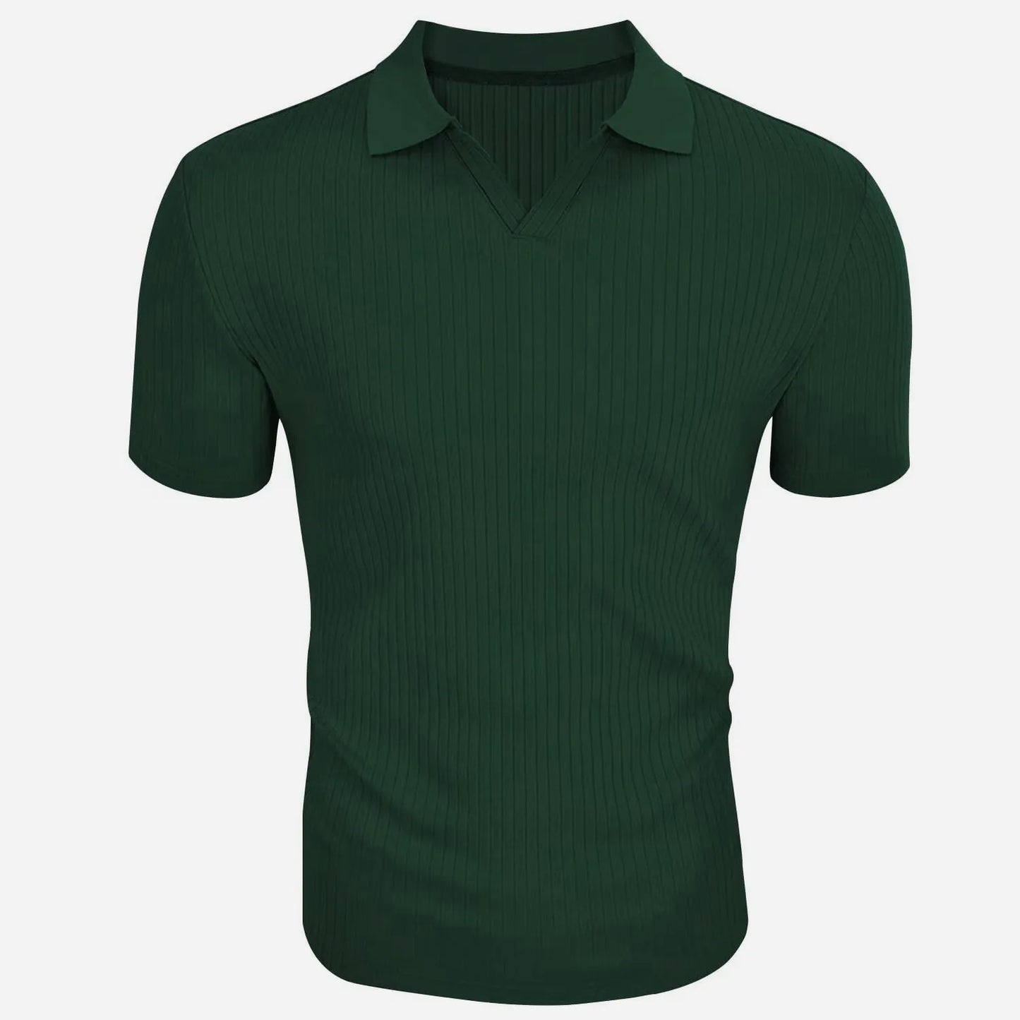 VALORIA | Men’s stylish slim-fit knitted polo T-shirt for smart casual outfits