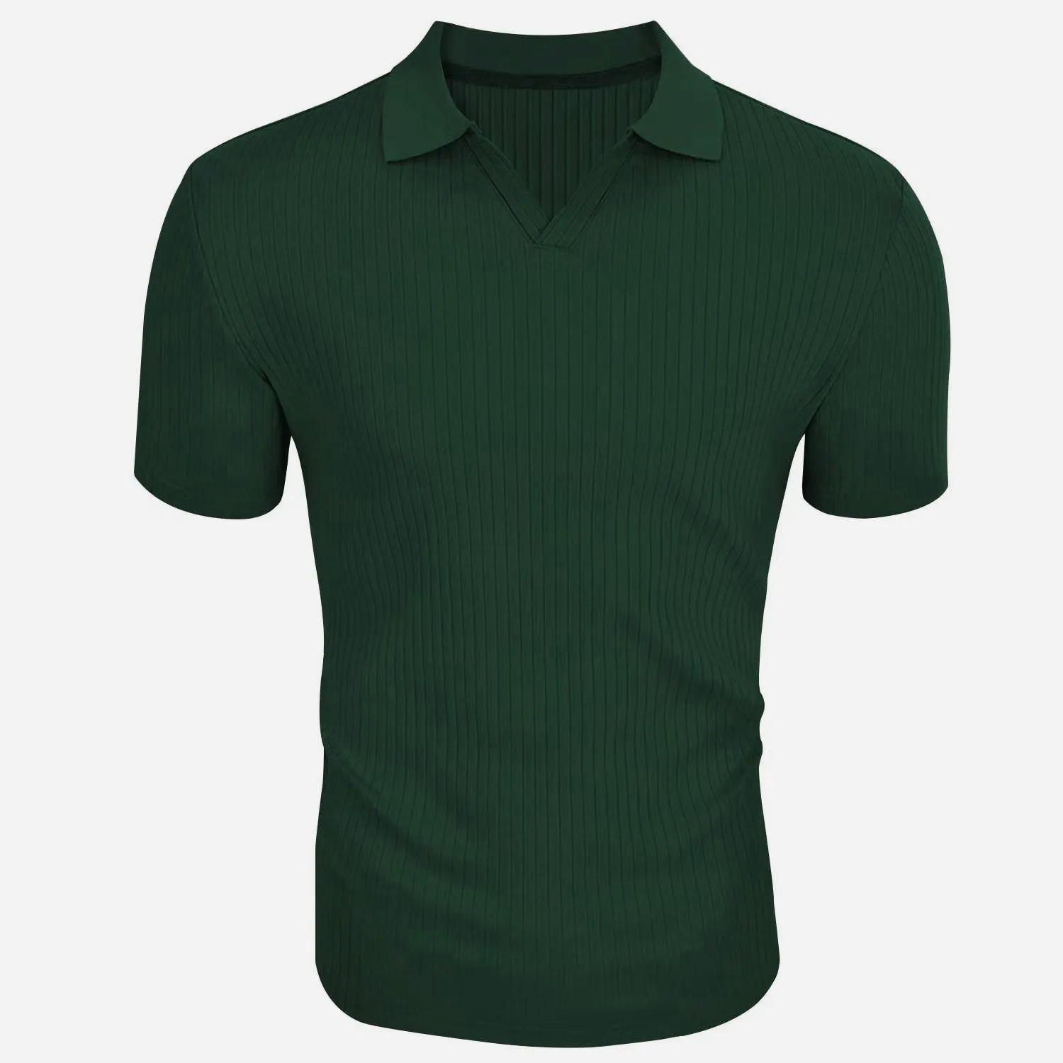 VALORIA | Men’s stylish slim-fit knitted polo T-shirt for smart casual outfits