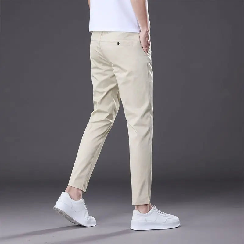 VALORIA | Men’s stylish straight-fit ankle-length trousers with modern tailored look