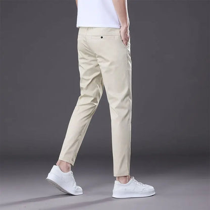 VALORIA | Men’s stylish straight-fit ankle-length trousers with modern tailored look