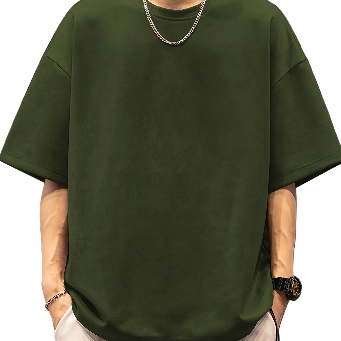 VALORIA | Men’s stylish suedette velvet t-shirt modern design