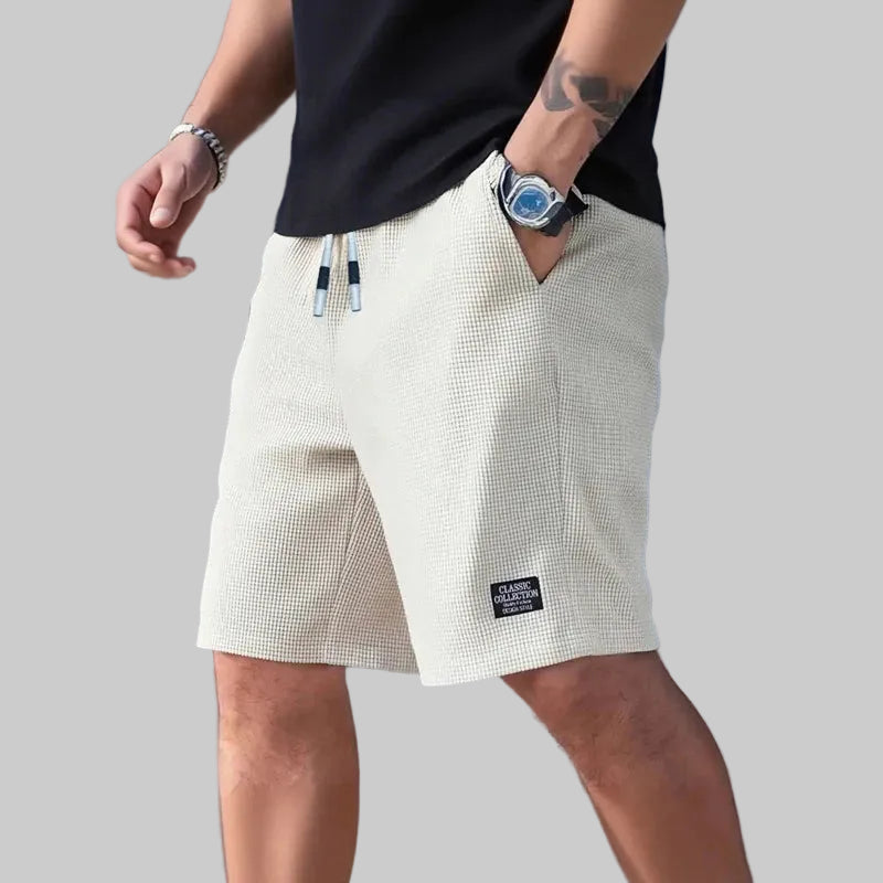 VALORIA | Men’s stylish textured casual shorts relaxed everyday fit