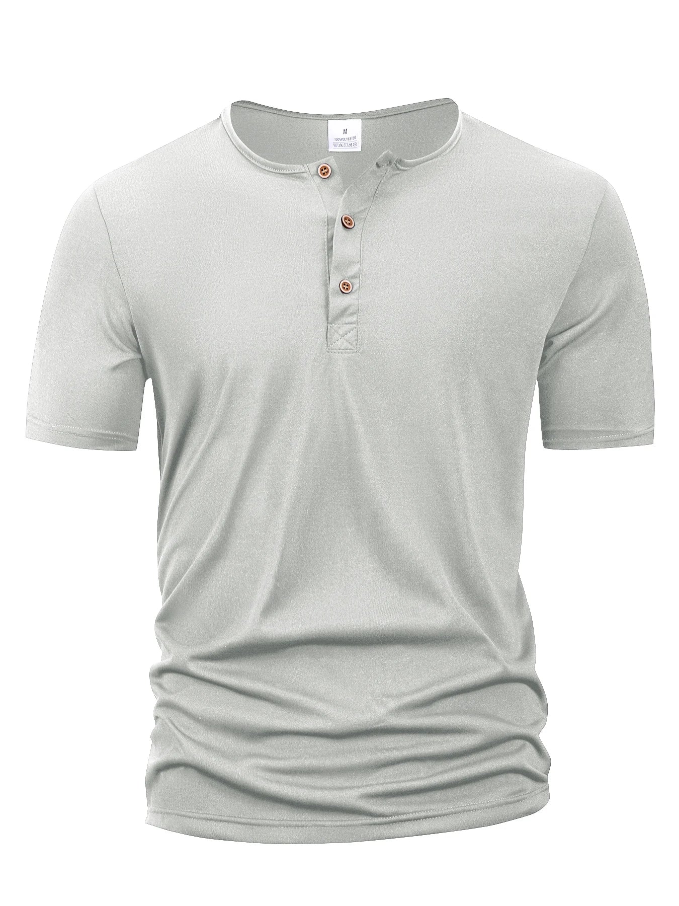 VALORIA | Men’s versatile Henley collar casual T-shirt street casual look