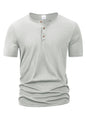 VALORIA | Men’s versatile Henley collar casual T-shirt street casual look
