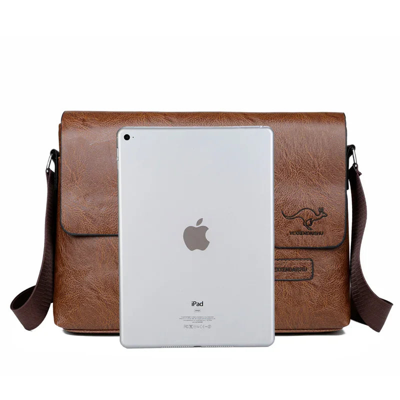 VALORIA | Men’s versatile PU leather business shoulder bag work and commute