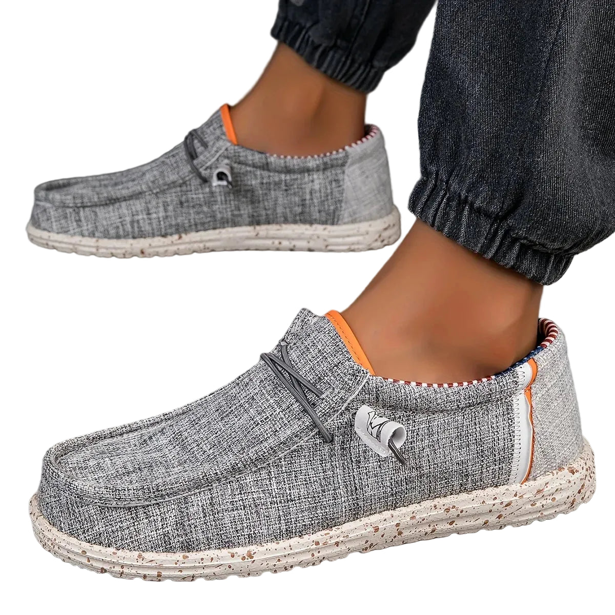 VALORIA | Men’s versatile breathable canvas loafers smart casual footwear