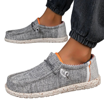 VALORIA | Men’s versatile breathable canvas loafers smart casual footwear