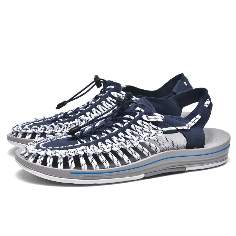 VALORIA | Men’s versatile handmade weave sandals beach vacation style