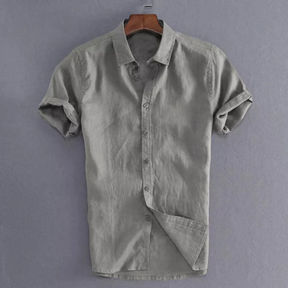 VALORIA | Men’s versatile lapel button shirt business casual outfit