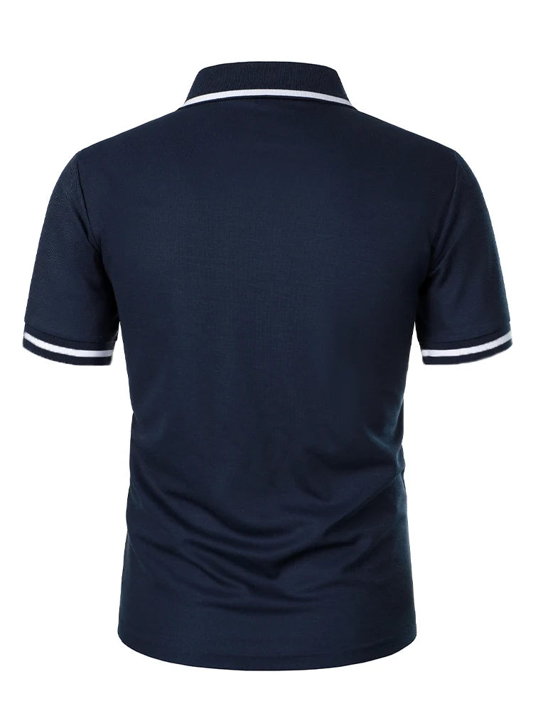 VALORIA | Men’s versatile lapel pocket t-shirt daily outfit