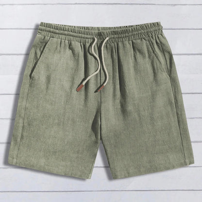 VALORIA | Men’s versatile linen blend casual shorts beach and street style