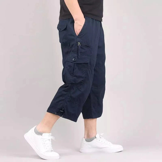 VALORIA | Men’s versatile multi-pocket cargo capri shorts hiking and travel wear