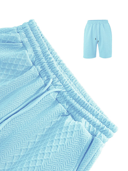 VALORIA | Men’s versatile polo shirt and shorts set vacation and weekend wear