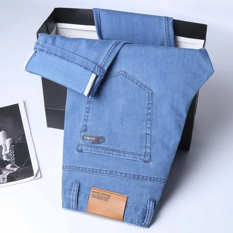 VALORIA | Men’s versatile stretch denim trousers for work, travel and weekends
