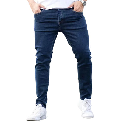 VALORIA | Men’s versatile vintage wash slim-fit jeans for casual and streetwear outfits
