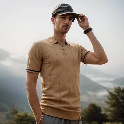 VALORIA | Men’s zipper sport polo