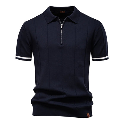 VALORIA | Men’s  zipper sport polo casual performance wear