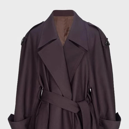 VALORIA | Oversized Extra Long Trench Coat for Women