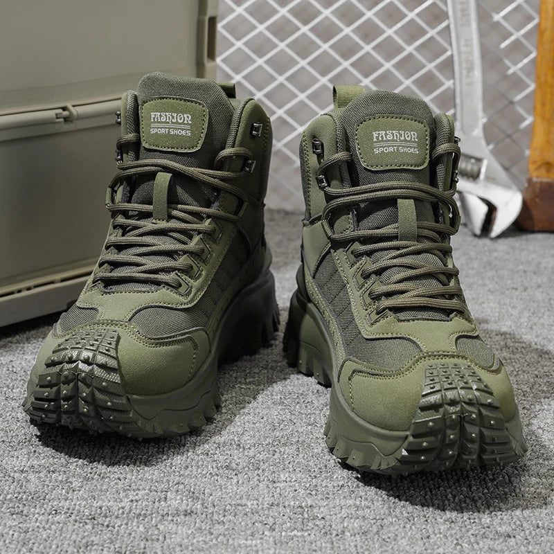 VALORIA | Thick Sole High Top Boots for Men