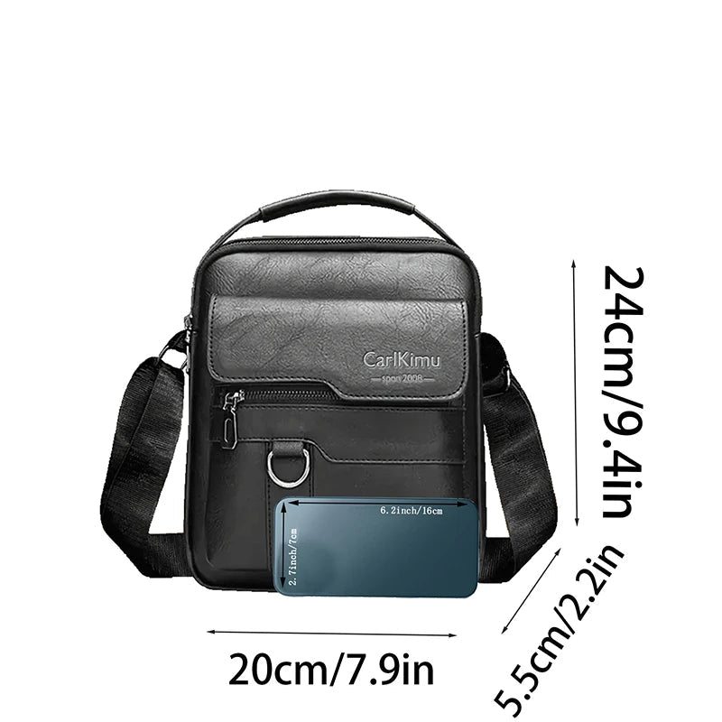 VALORIA | Vintage PU messenger bag crossbody shoulder style