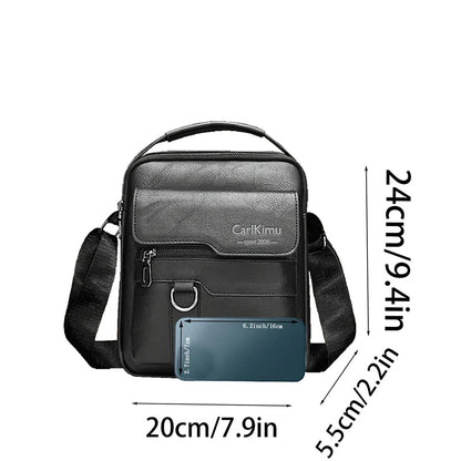 VALORIA | Vintage PU messenger bag crossbody shoulder style