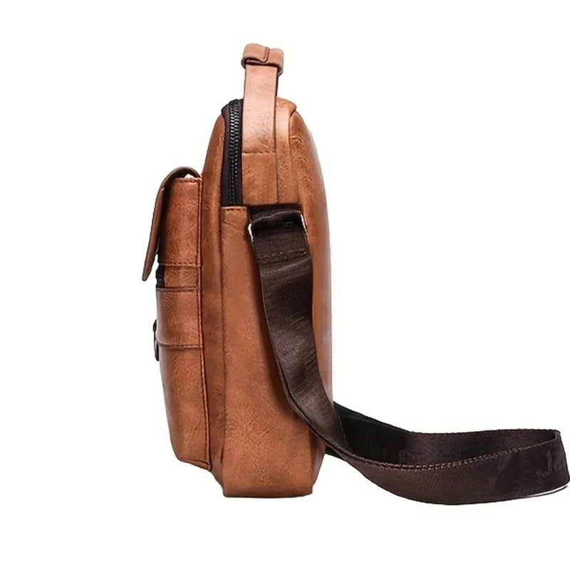 VALORIA | Vintage PU messenger bag lightweight and practical