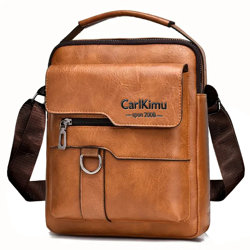 VALORIA | Vintage PU messenger bag structured design