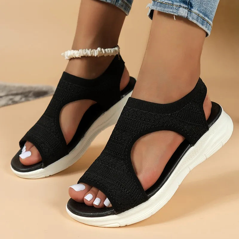 VALORIA | Women’s Breathable Knit Sport Sandals breathable summer footwear for active women