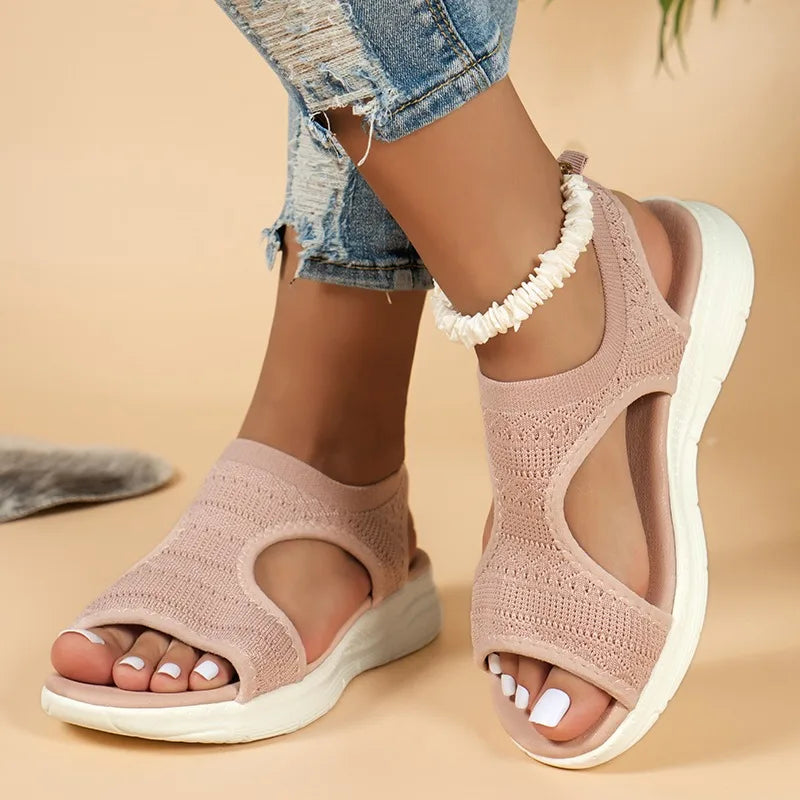 VALORIA | Women’s Breathable Knit Sport Sandals comfortable walking sandals for everyday activities
