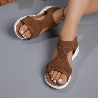 VALORIA | Women’s Breathable Knit Sport Sandals lightweight athletic footwear with breathable knit upper