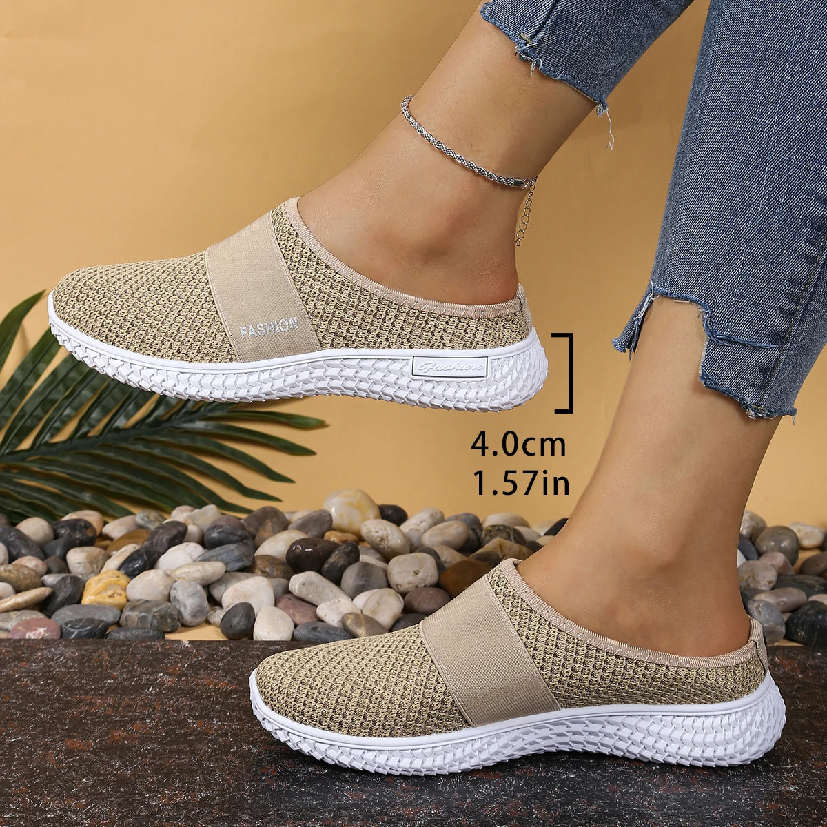 VALORIA | Women’s Breathable Mule Slippers durable and lightweight slippers for women