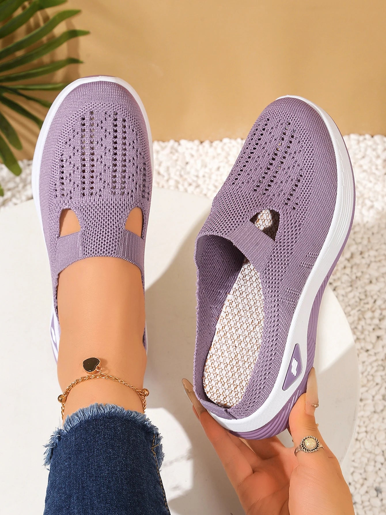 VALORIA | Women’s Breathable Slip-On Casual Slippers non-slip outsole for stability and confidence