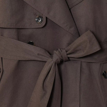 VALORIA | Women’s British Style Belted Trench Coat front view