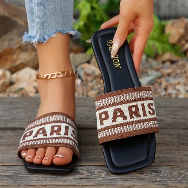 VALORIA | Women’s Casual Flat Slide Sandals