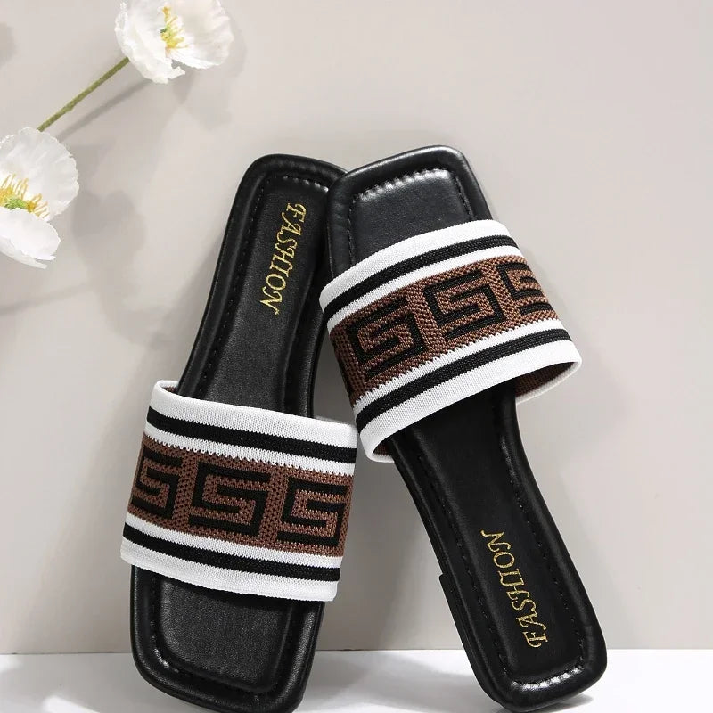 VALORIA | Women’s Casual Flat Slide Sandals lightweight summer sandals for daily wear