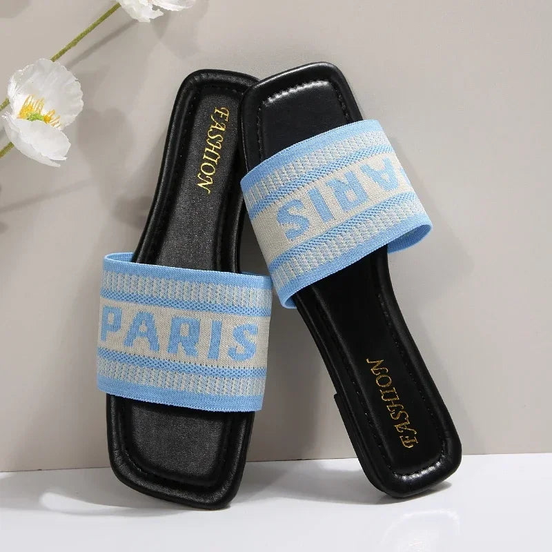 VALORIA | Women’s Casual Flat Slide Sandals versatile footwear for home, travel, and outings