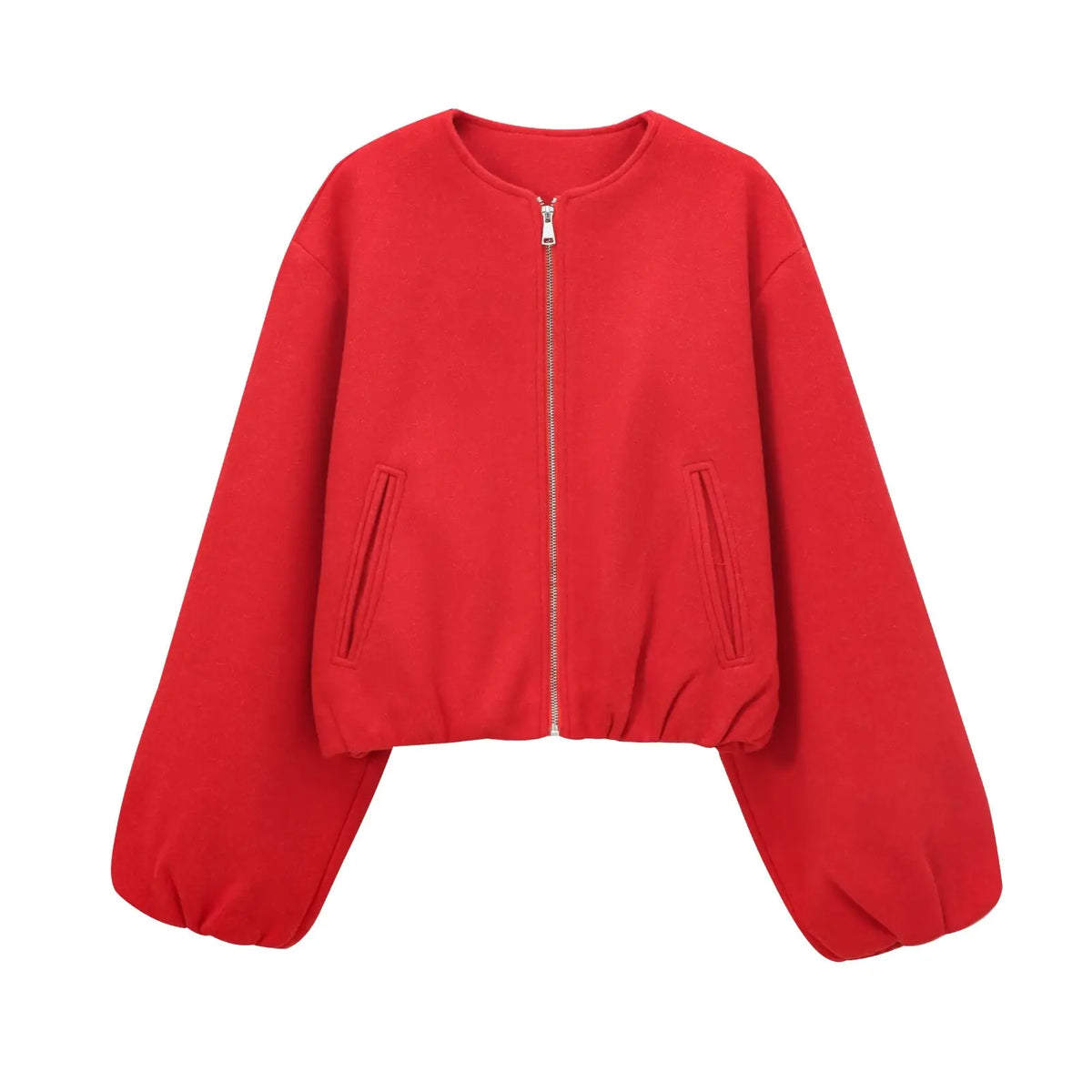 VALORIA | Women’s Cropped Bomber Jacket Stylish Outerwear