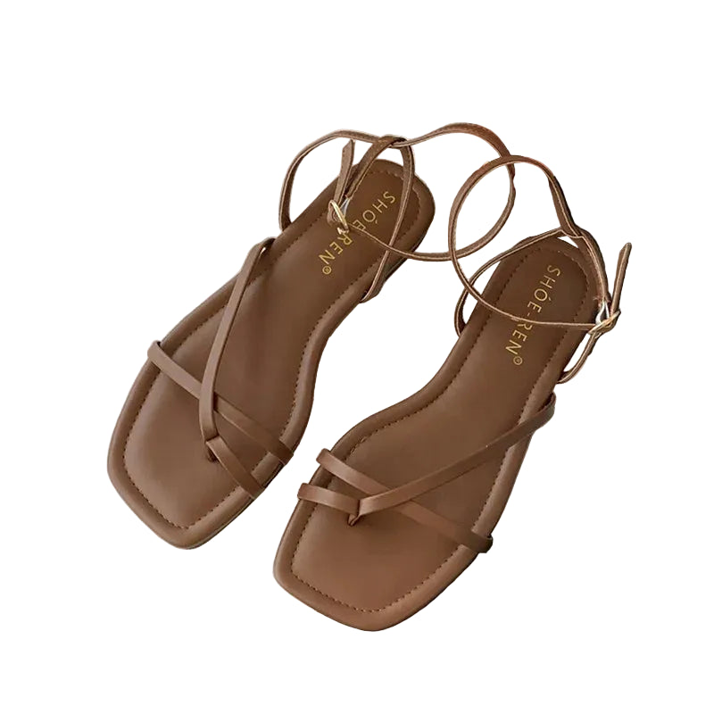 VALORIA | Women’s Elegant Toe-Loop Flat Sandals chic open-toe design for casual and dressy occasions