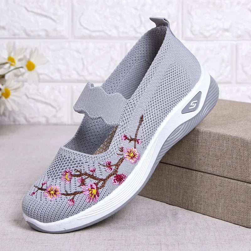 VALORIA | Women’s Embroidered Chunky Sole Sneakers versatile lifestyle footwear for daily activities