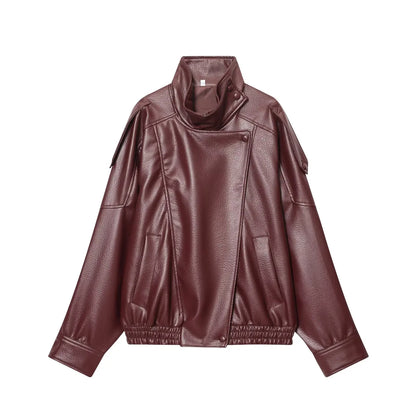 VALORIA | Women’s Faux Leather Jacket for Autumn and Winter